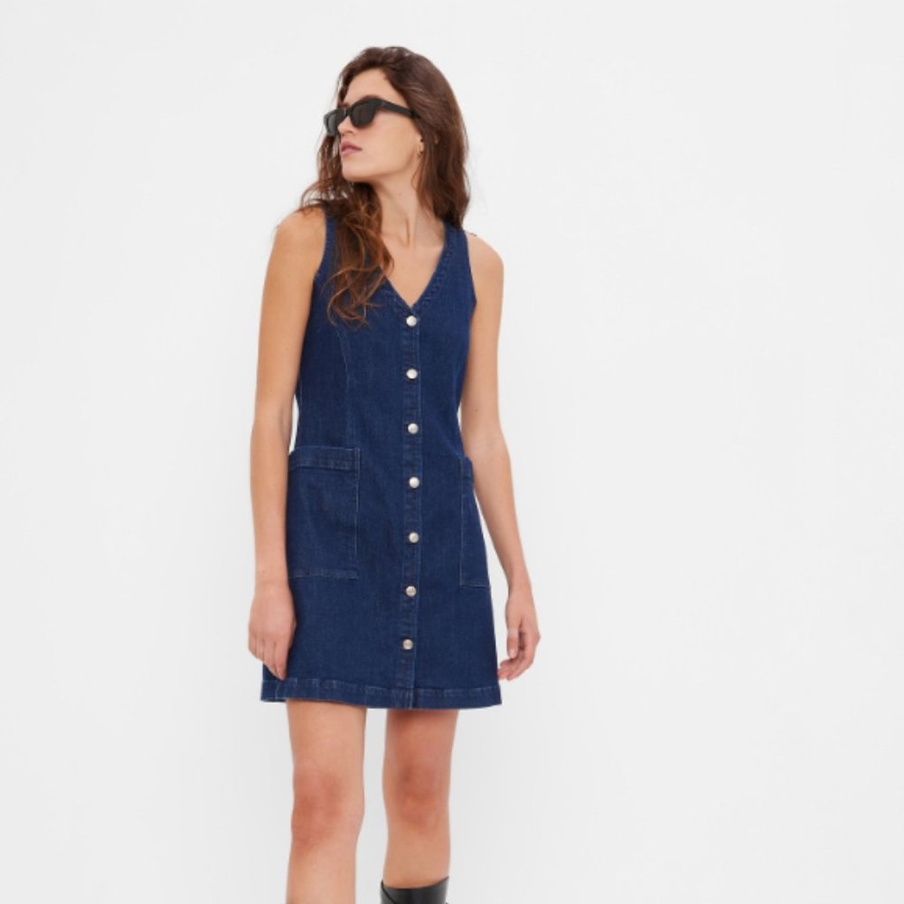 Gap Denim Mini Dress with Washwell | Dark Wash